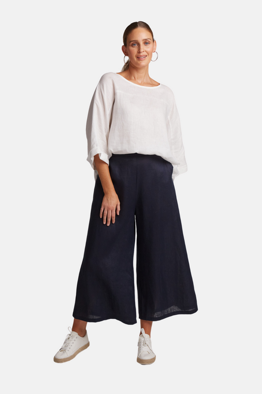 Studio Crop Pant | Navy