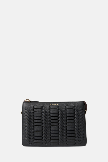 Tilly's Big Sis Crossbody | Black Chevron