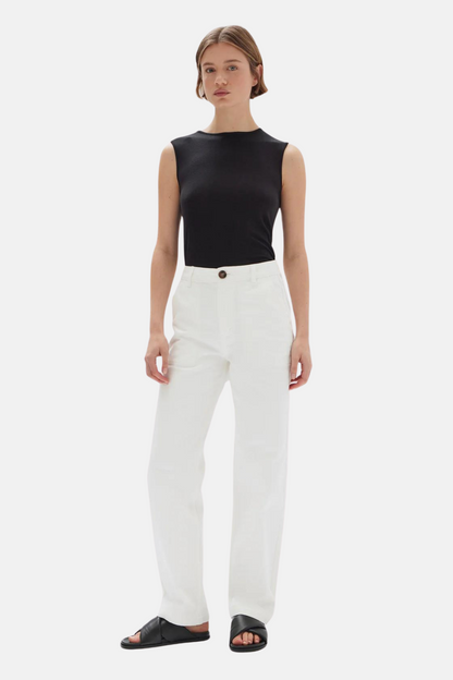 Eleanor Pant | Vintage White