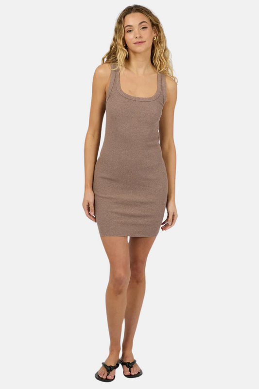 Hazel Mini Dress | Brown