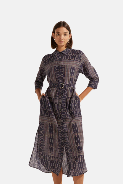 Pinpoint Dress | Midnight Aztec