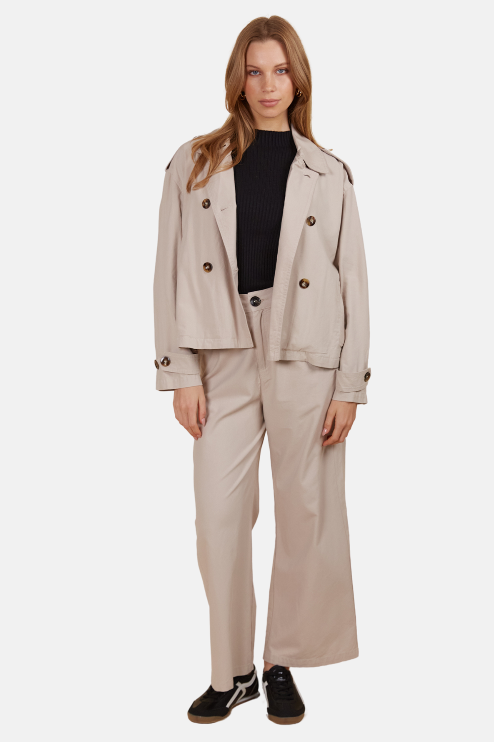 Freya Crop Trench | Canvas