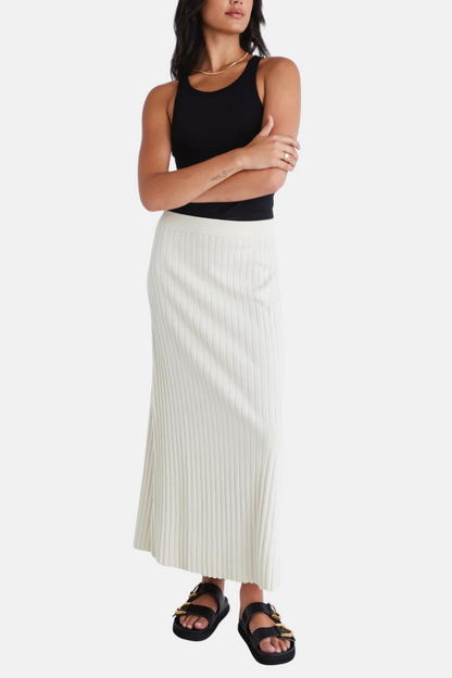 Luck Bone Rib Knit Skirt