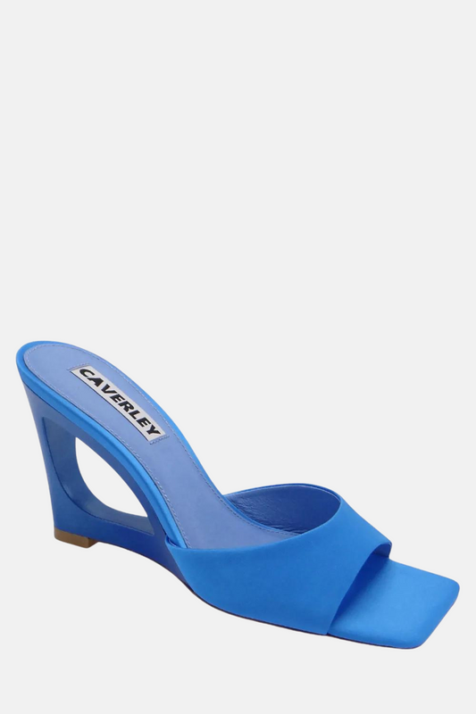 Ozi Wedge | Azure Satin