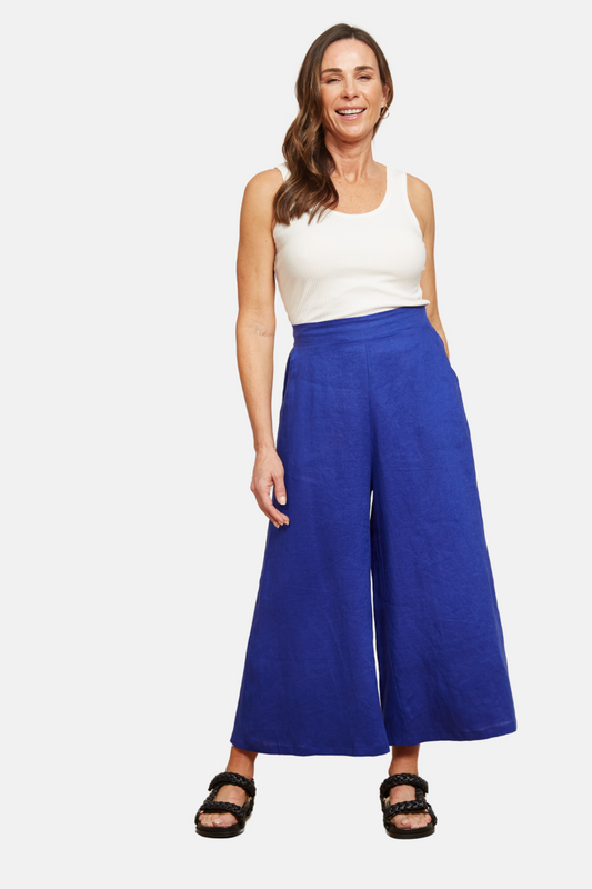 Halcyon Crop Pant | Cobalt