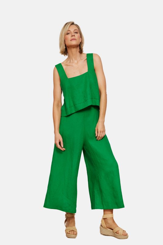 Halcyon Crop Pant | Emerald