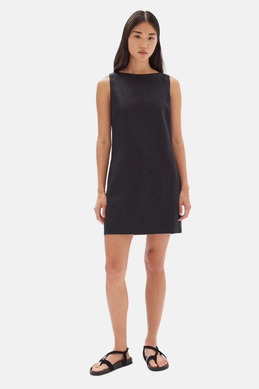 Nadine Linen Dress | Black