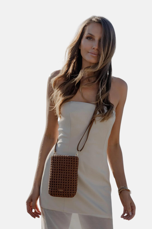 Marcia Crossbody | Tan Fine Braid