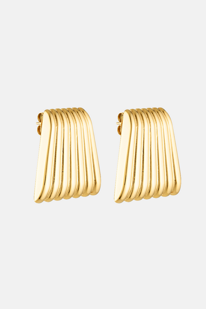 Caterpillar Earrings | Gold