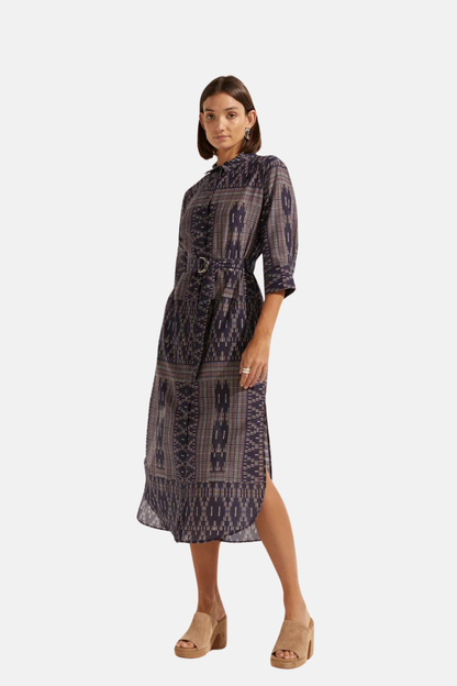 Pinpoint Dress | Midnight Aztec