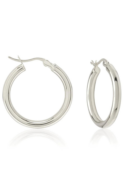 Classic Hoops Medium | Silver