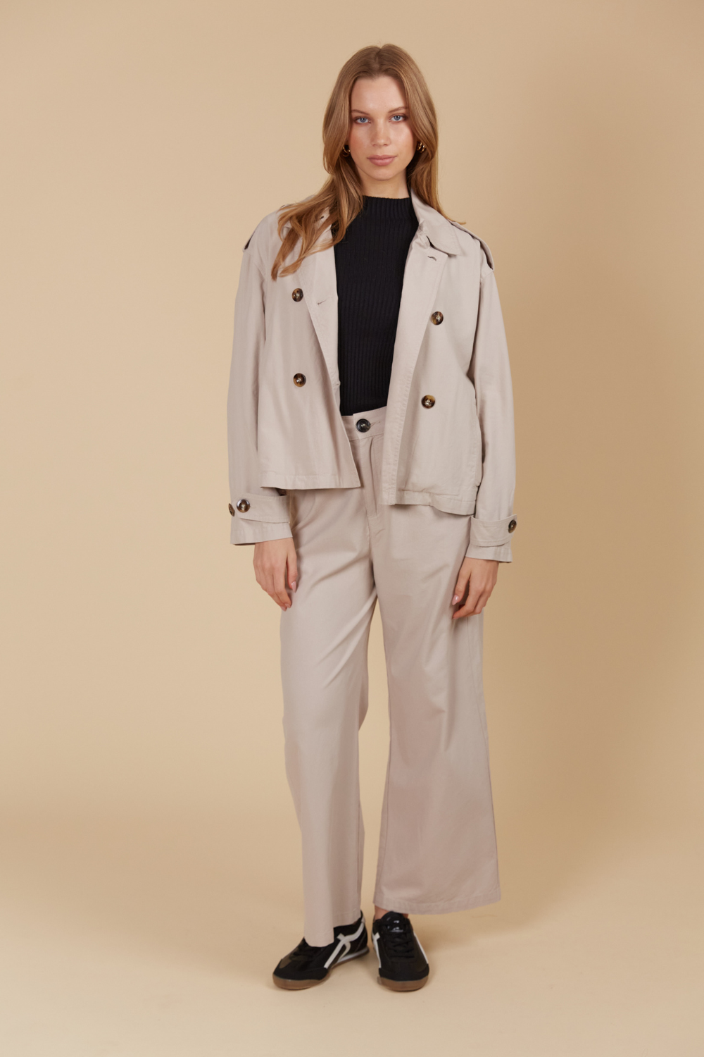 Freya Crop Trench | Canvas