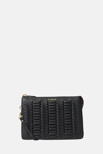 Tilly's Big Sis Crossbody | Black Chevron