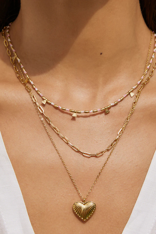 Natalia Gold Necklace | Peony