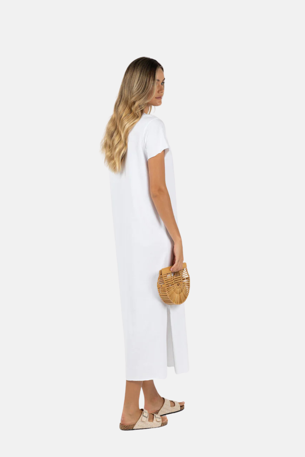 Basic Tee Dress | White