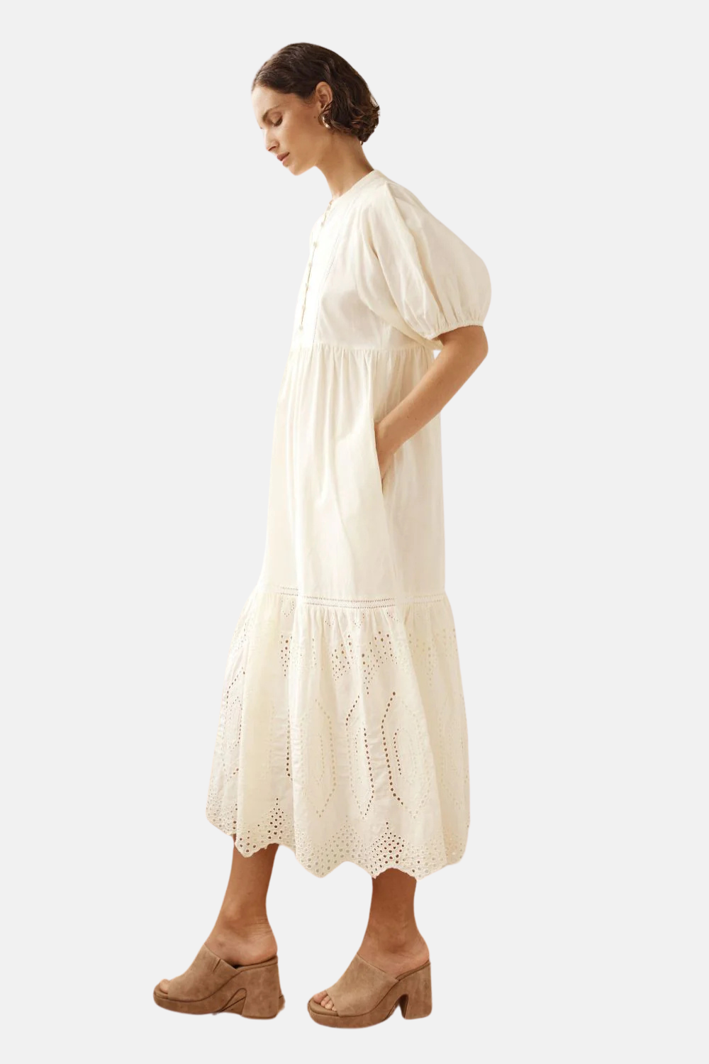 Helm Dress | Cream Broderie