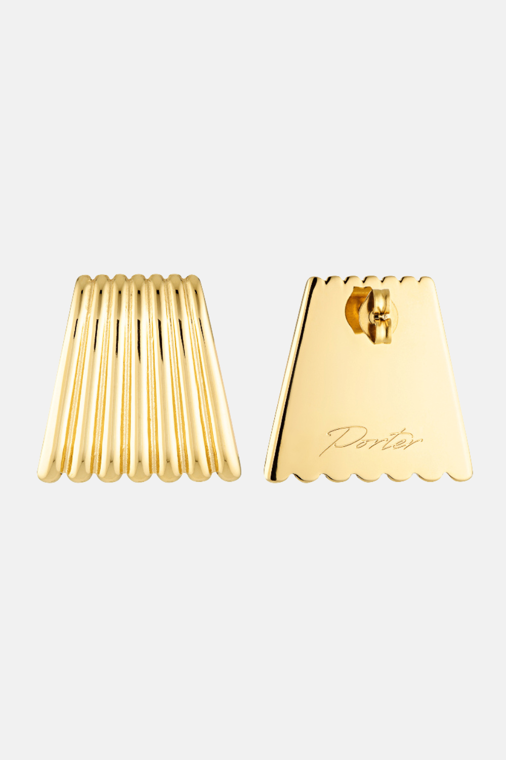 Caterpillar Earrings | Gold