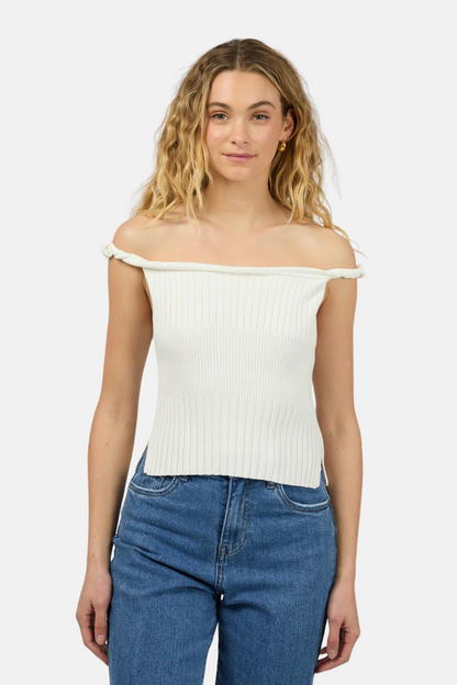 Luca Twist Top | White