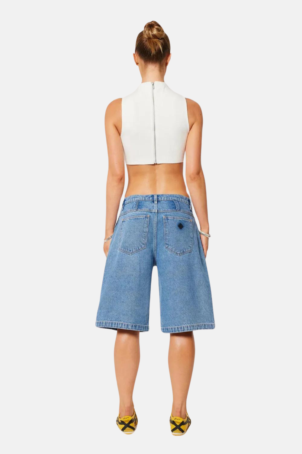 95 Super Baggy Jort Naomi | Mid Blue