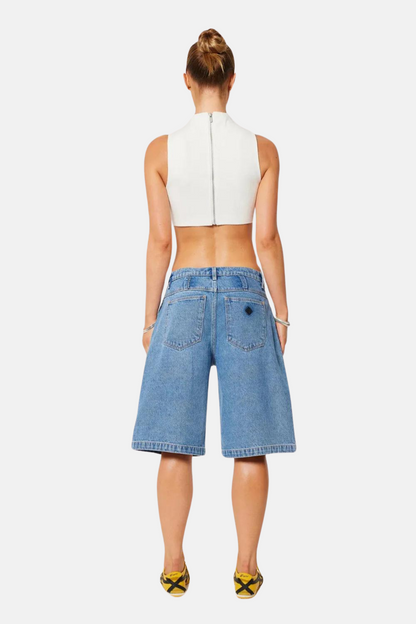 95 Super Baggy Jort Naomi | Mid Blue