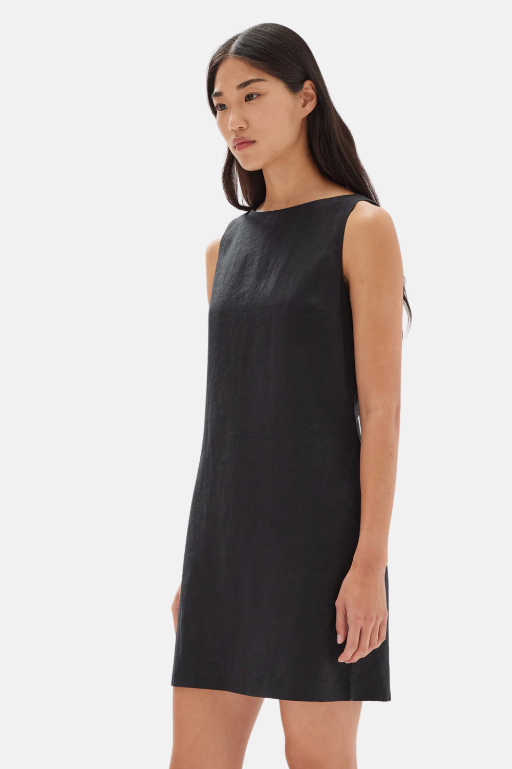 Nadine Linen Dress | Black