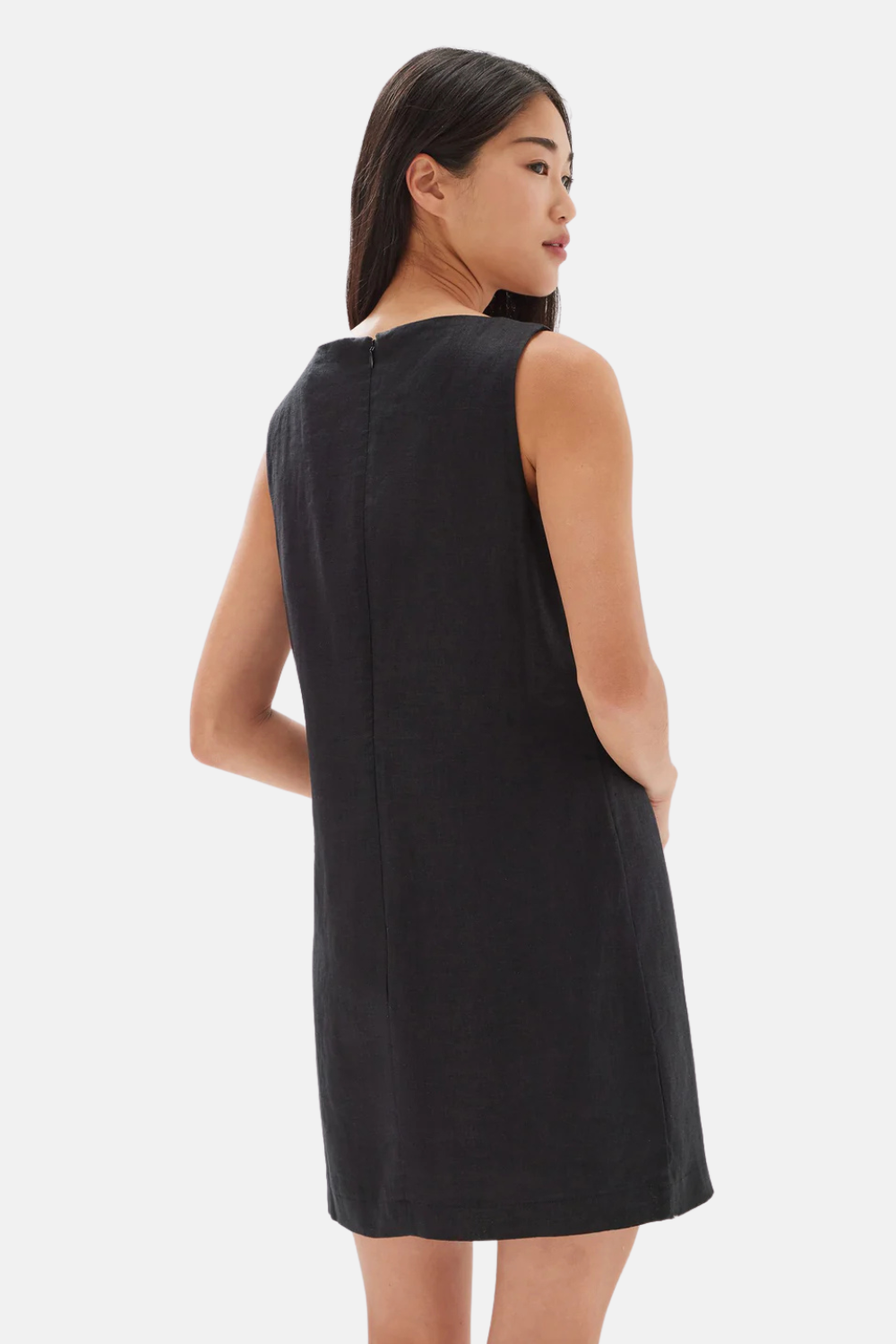 Nadine Linen Dress | Black