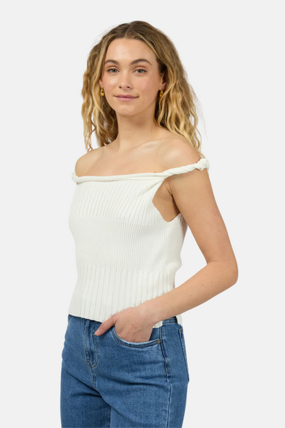 Luca Twist Top | White