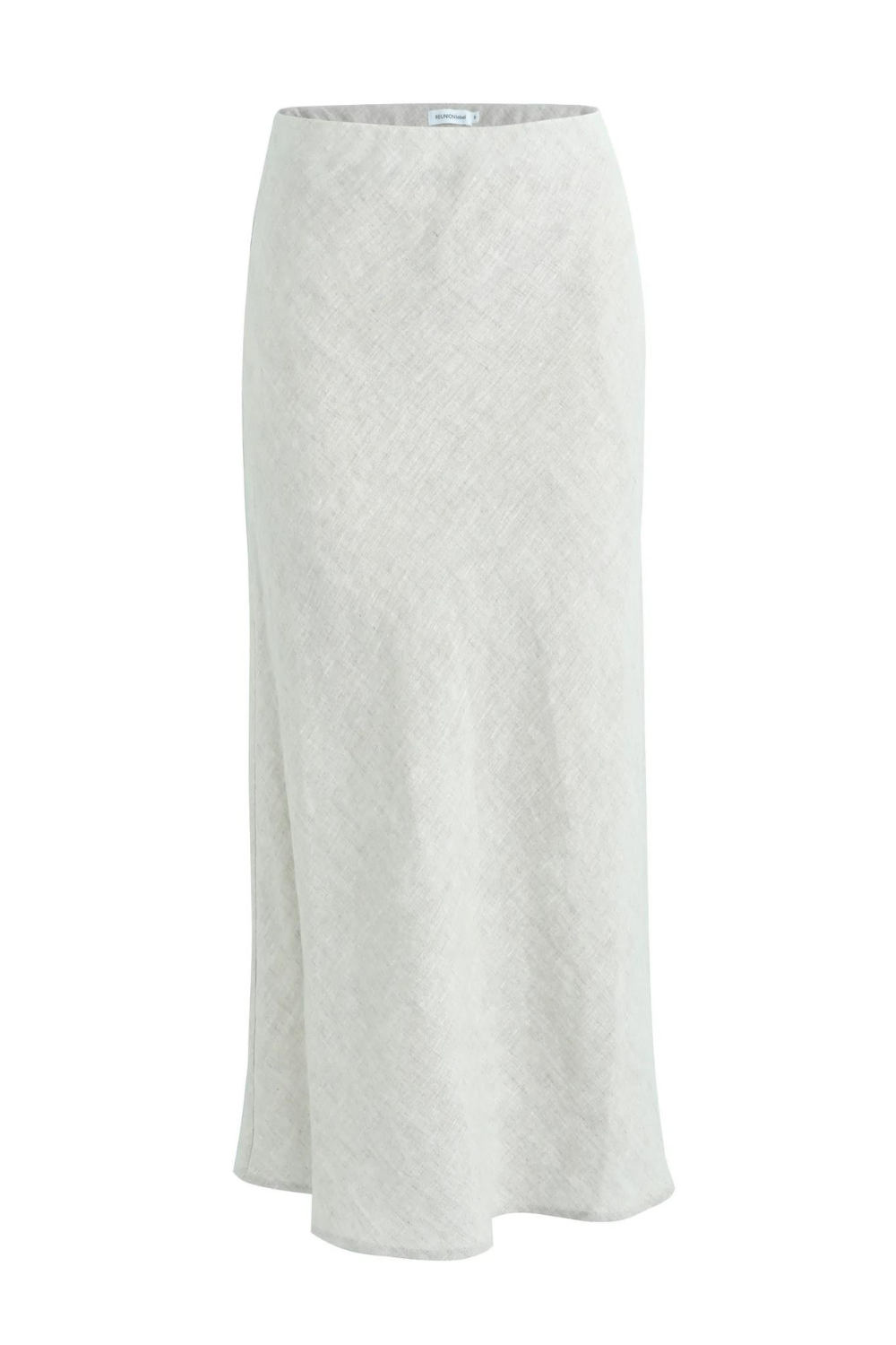 Bliss Natural Linen Bias Midi Skirt