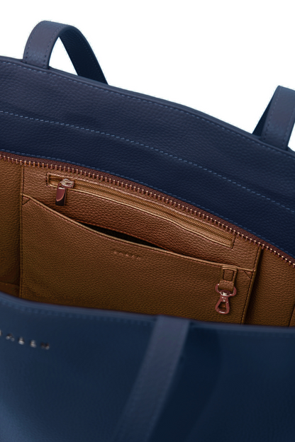 Tilbury Shoulder Bag | Midnight Blue + Bronze