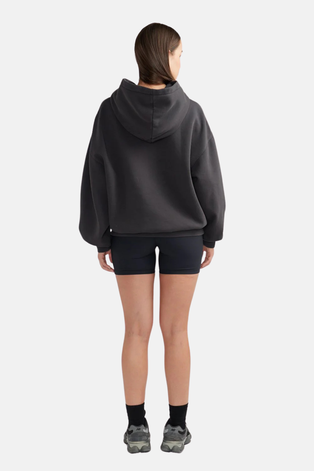 Collegiate Oversized Hoodie | Vintage Black