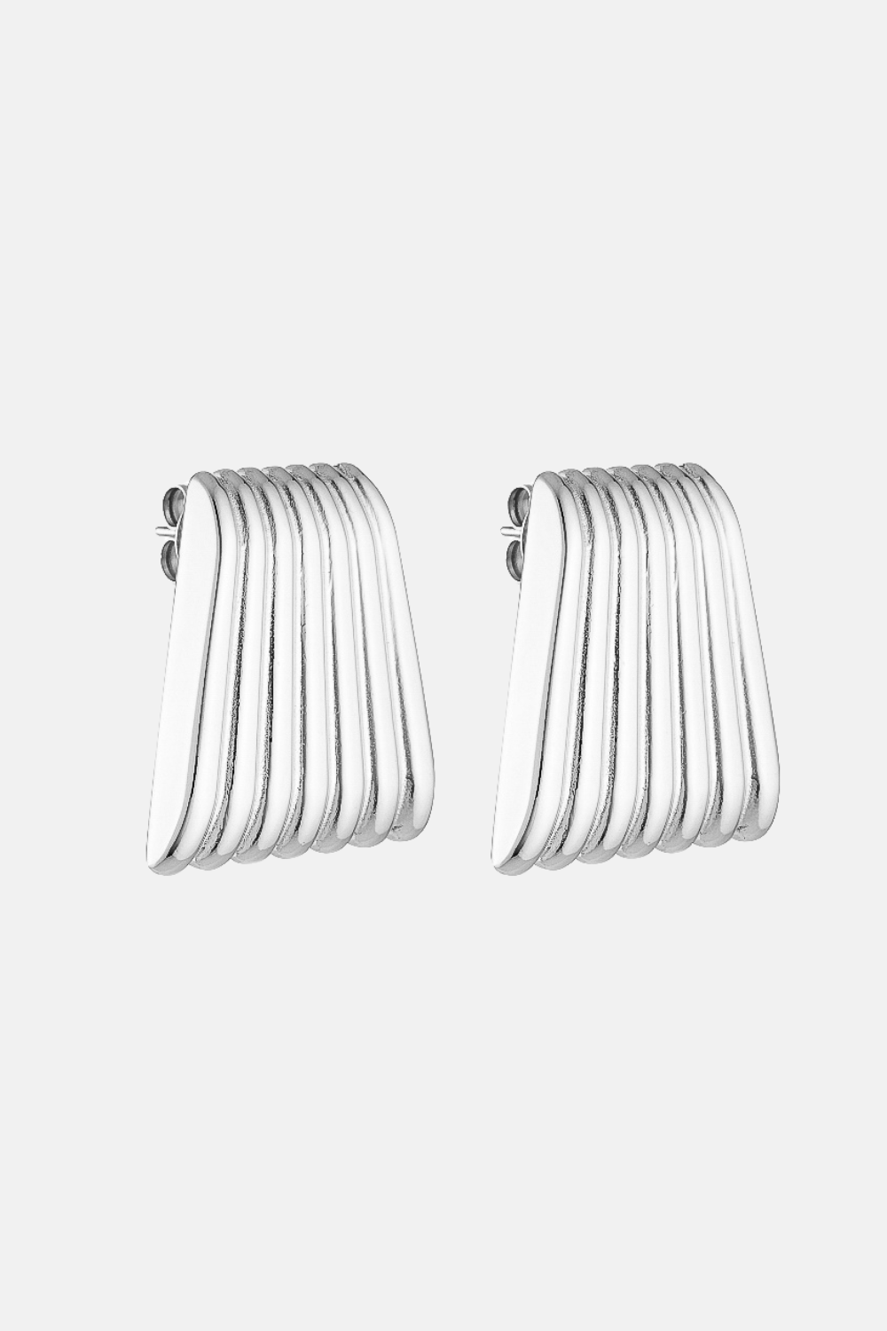 Caterpillar Earrings | Silver