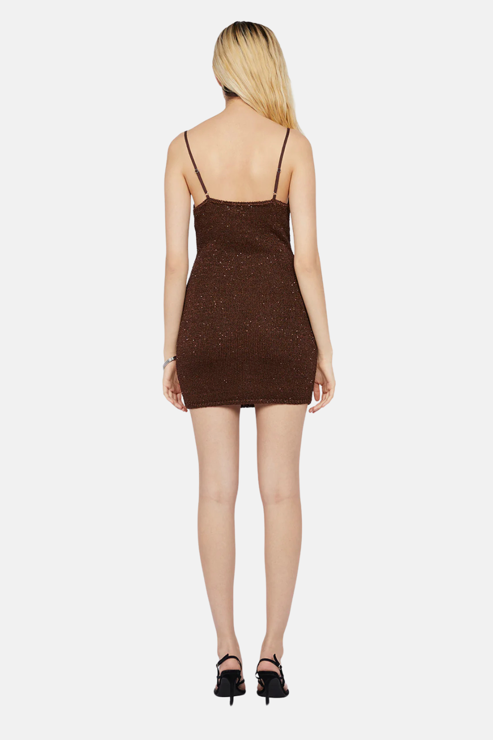 Delfinia Sequin Mini Dress | Chocolate