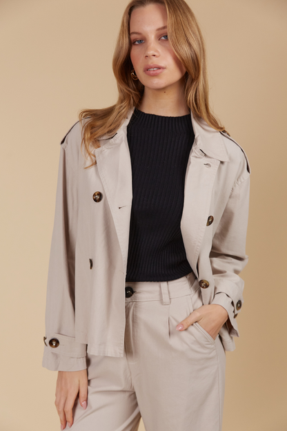 Freya Crop Trench | Canvas