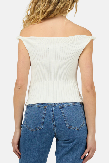 Luca Twist Top | White