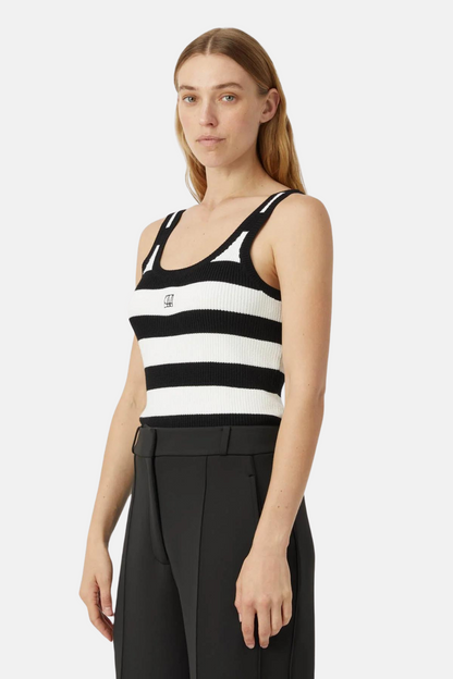 Umi Knit Tank | Black/White