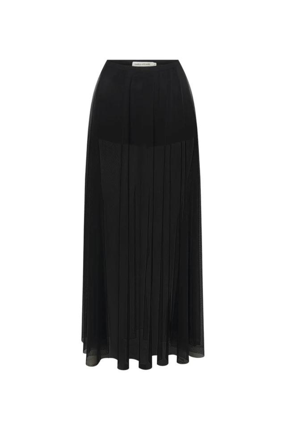 Loom Maxi Skirt | Black - Sheer