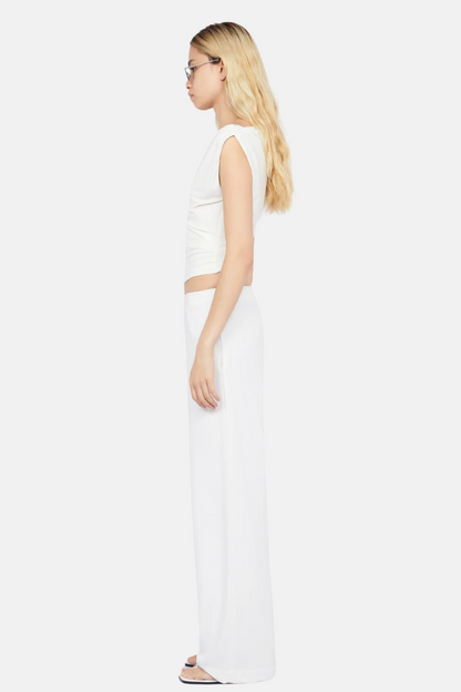 Odesse Boat Neck Top | White