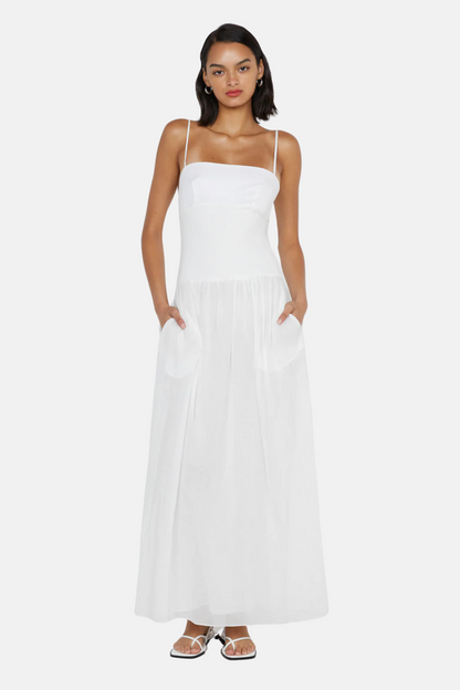 Lina Maxi Dress | White