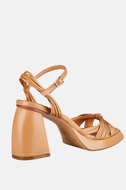 Evita Platform Heel | Tan