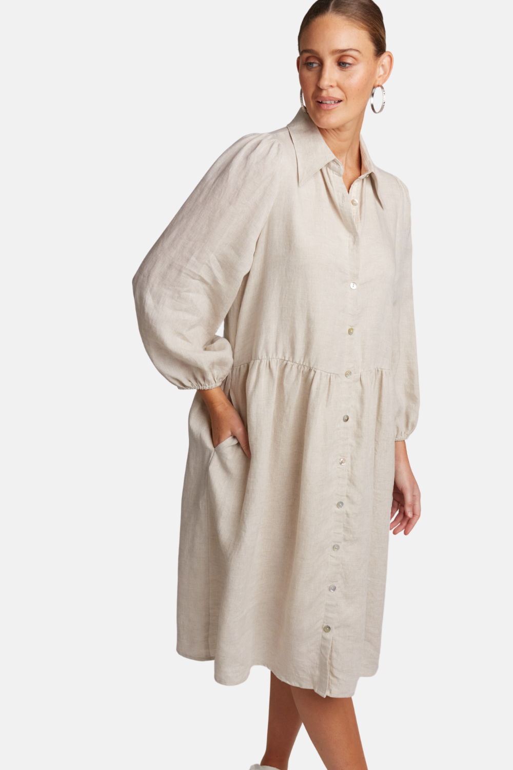 Studio Midi Shirt Dress | Tusk