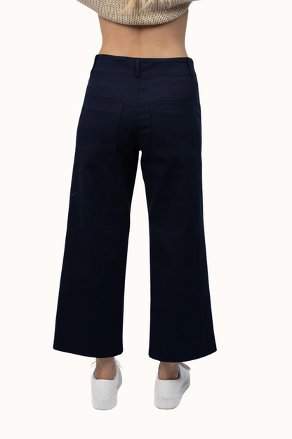 Margot Drill Pant | Deep Navy