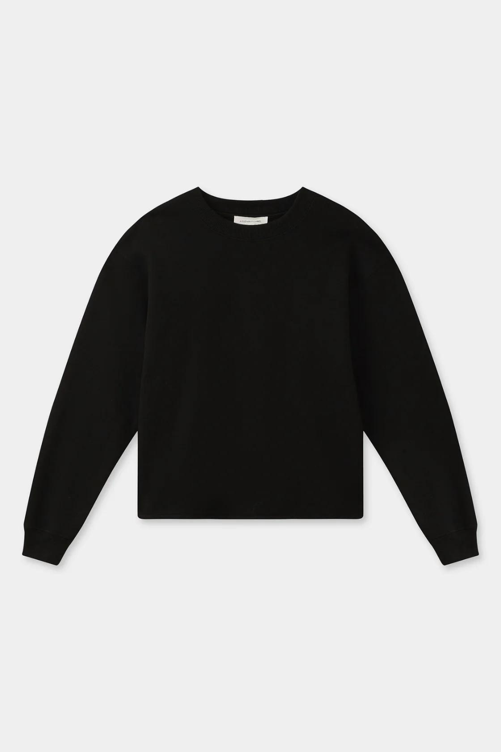 Dash Cotton Fleece Crew | Black