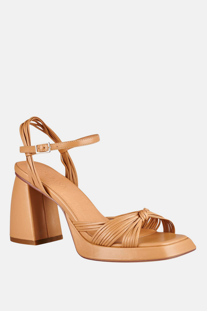 Evita Platform Heel | Tan