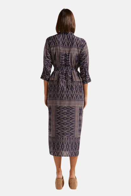 Pinpoint Dress | Midnight Aztec