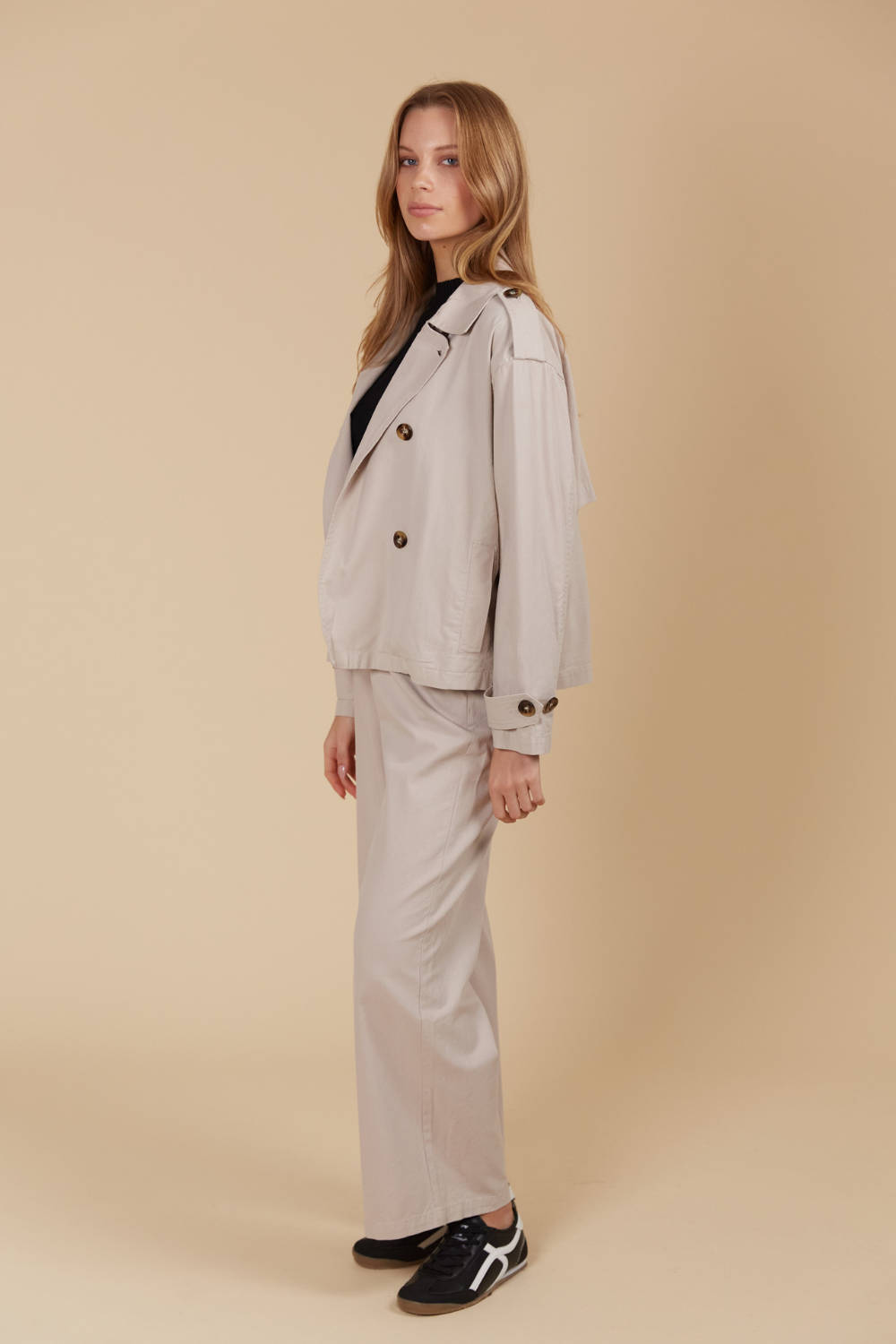 Freya Crop Trench | Canvas