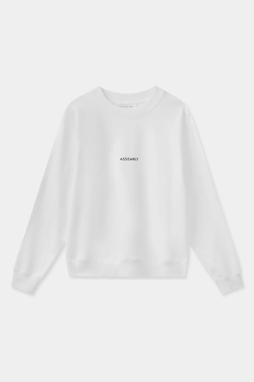 Flocked Logo Fleece | Antique White/Black