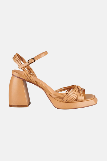 Evita Platform Heel | Tan