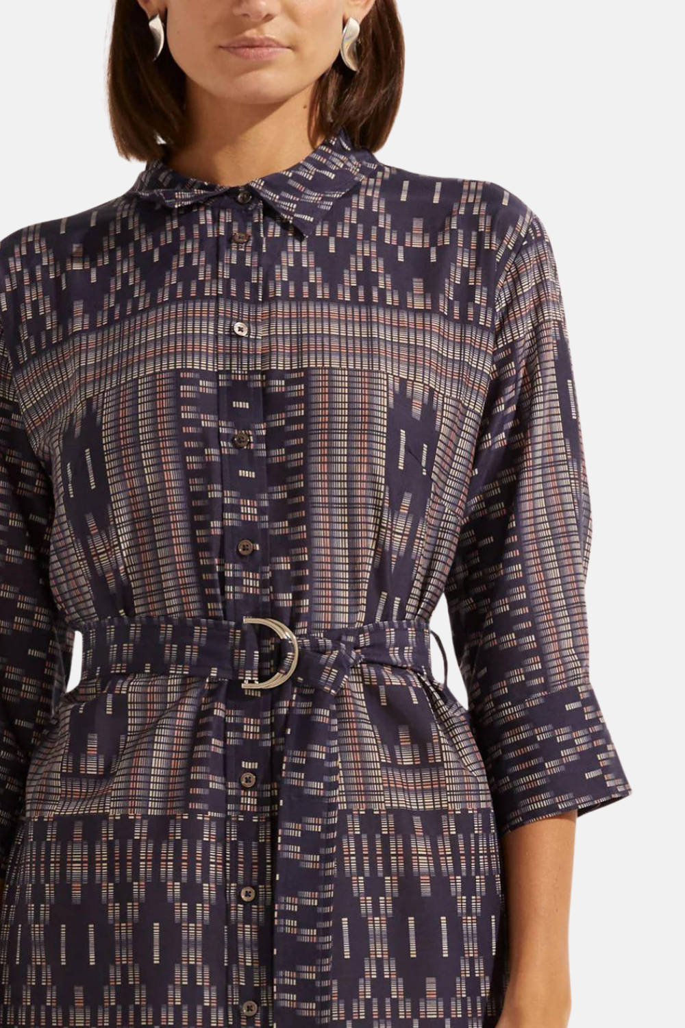 Pinpoint Dress | Midnight Aztec