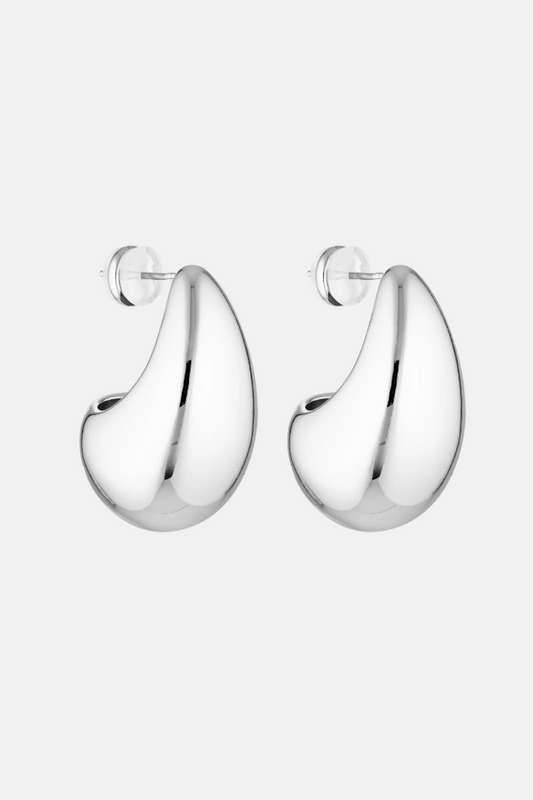 Blob Earrings | Silver