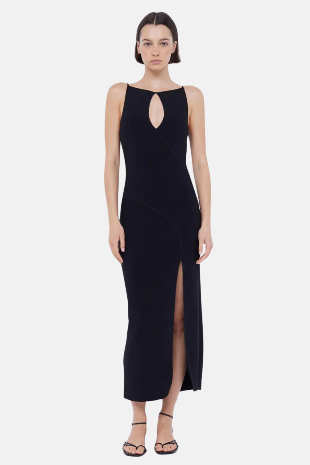 Marielle Split Dress | Black